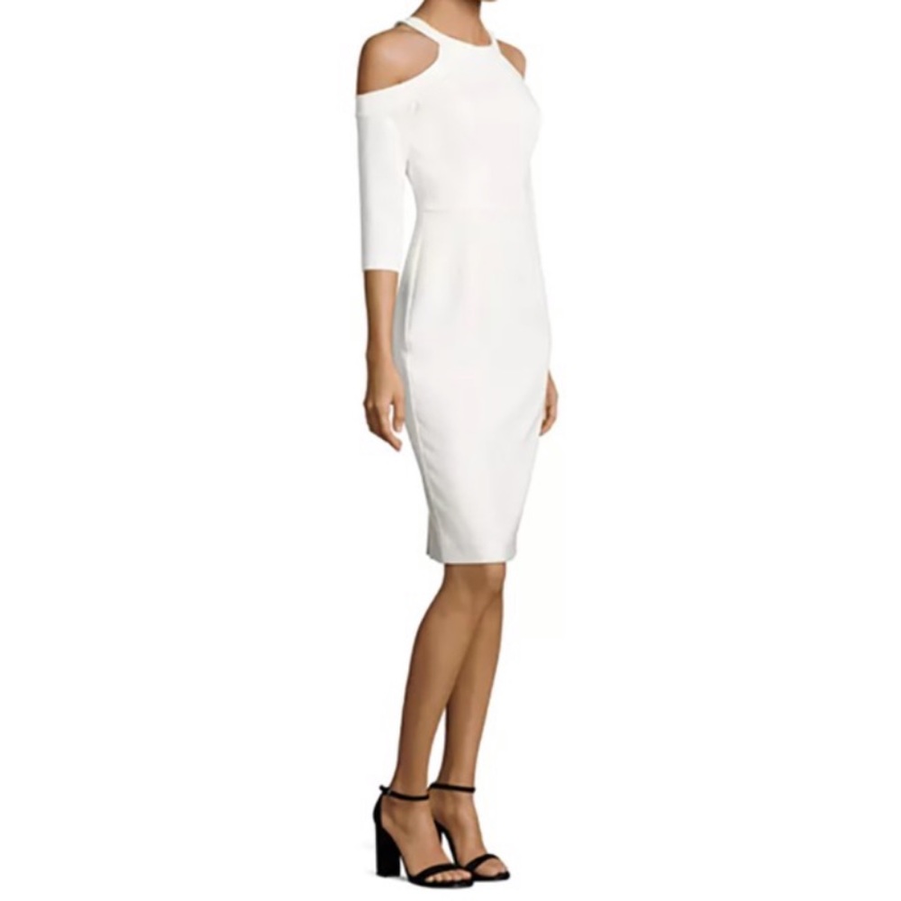 Black Halo Thorpe Cold Shoulder Sheath Dress, Size 6